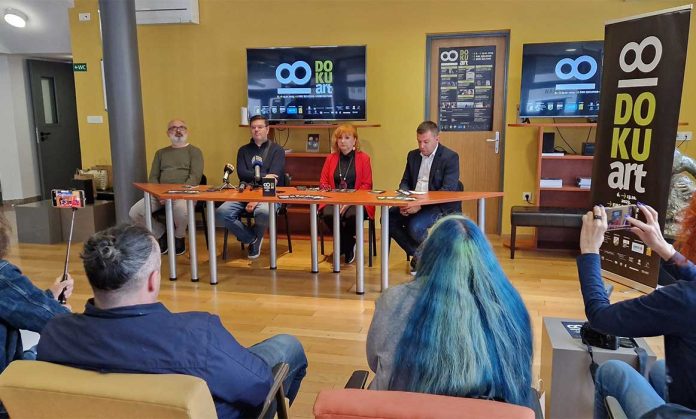Na fotografiji: Press konferencija prije 18. DOKUarta / Foto: DOKUart