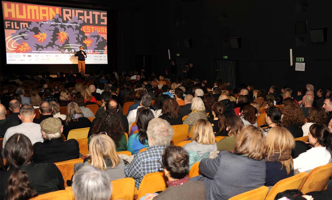 Na fotografiji: Otvorenje 21. HRFF-a Foto: Mladen Pobi/Human Rights Film Festival