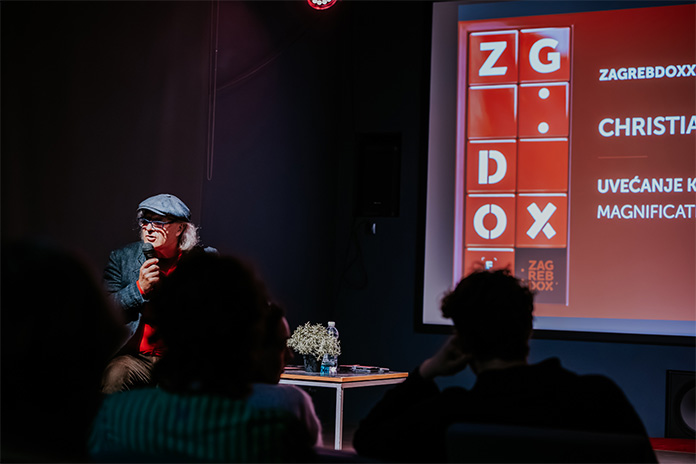 Na fotografiji: Christian Frei masterclass / Foto: ZagrebDox