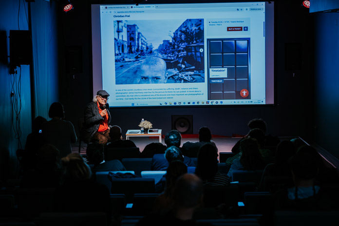 Na fotografiji: Christian Frei masterclass / Foto: ZagrebDox